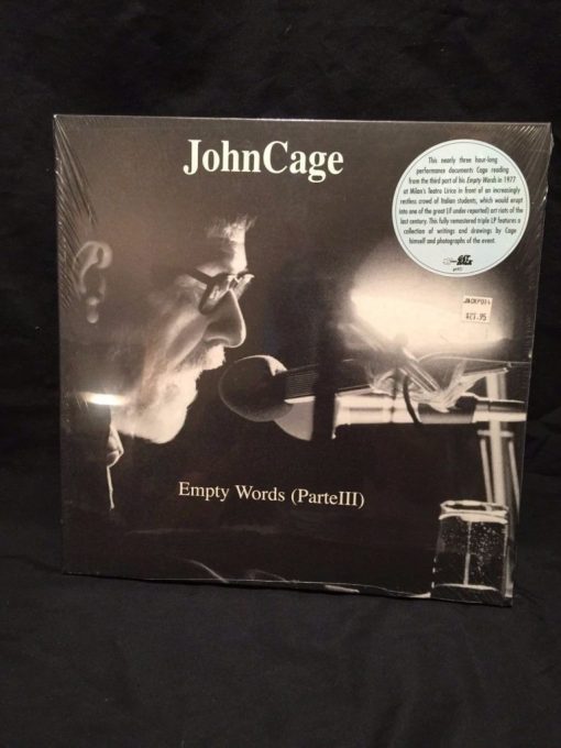 John Cage - Empty Words (ParteIII) SEALED MINT LP 2003 Get Back Spoken Word Avant Garde
