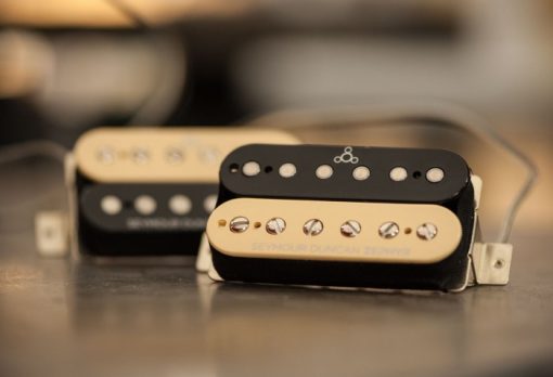 NEW Seymour Duncan ZEPHYR HUMBUCKER- SET ZS-1S Black Silver Coated Pickups