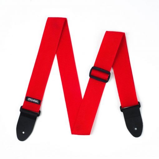 NEW Dunlop RED Guitar Strap Poly Strap D07-01RD Instrument Strap Guitar Bass Mandolin Keytar