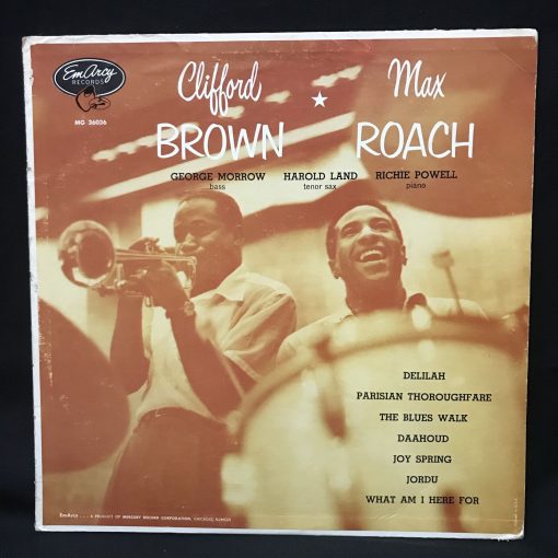 Clifford Brown ✶ Max Roach - 1955 Bop EmArcy 36036 Classic Jazz Mercury - Ultrasonic Cleaned