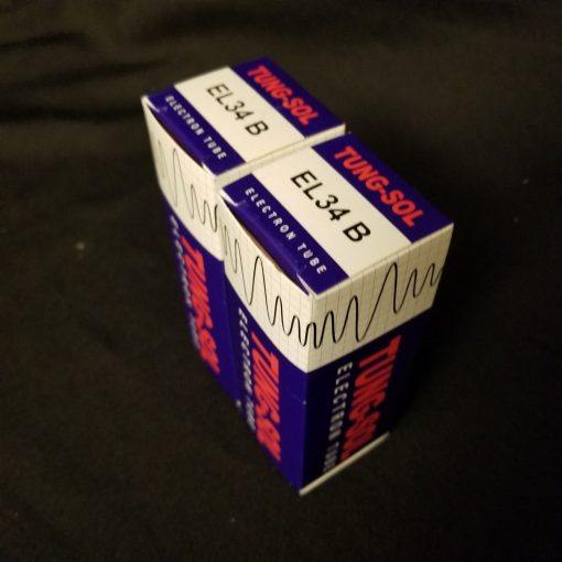 NEW 2x Tung-Sol EL34 B Matched Pair Vacuum Tubes