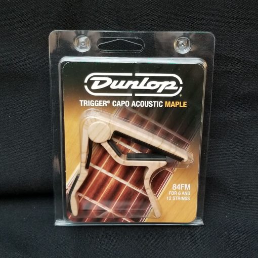 NEW Dunlop Trigger Capo Acoustic 84FM Flat - Maple