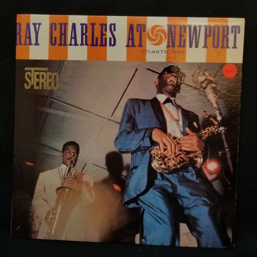 Ray Charles at Newport LP NM/M 1960 Jazz Blues Soul White Fan Blue Green Press