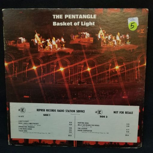 The Pentangle - Basket Of Light LP 1969 White Label Promo Jansch Renbourn Cox Thompson
