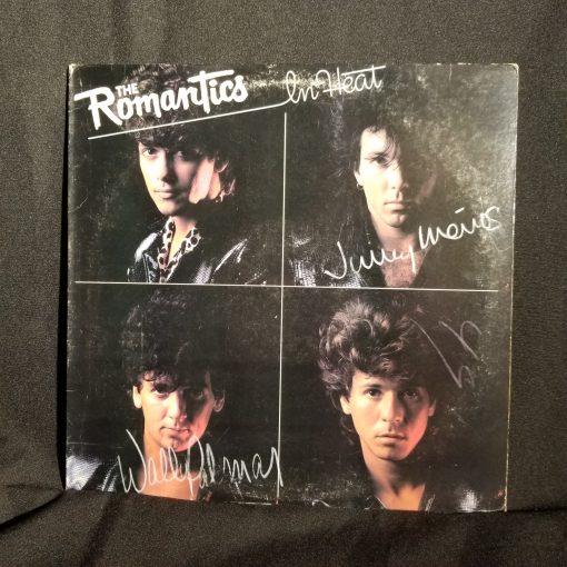 The Romantics - In Heat LP AUTOGRAPHED SIGNED GOLD STAMP PROMO 1983 New Wave Pop Talking in Your Sleep