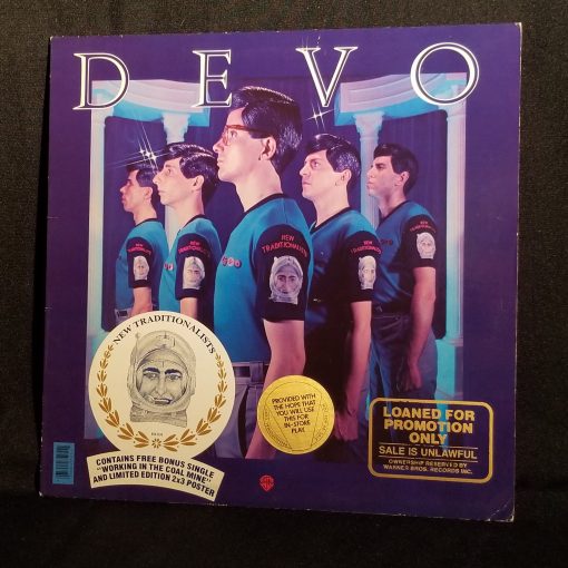 Devo - New Traditionalists LP NM 1981 GOLD STAMP PROMO POSTER 7” 45 Catalog Hype Stickers Electronic New Wave Synth Rock