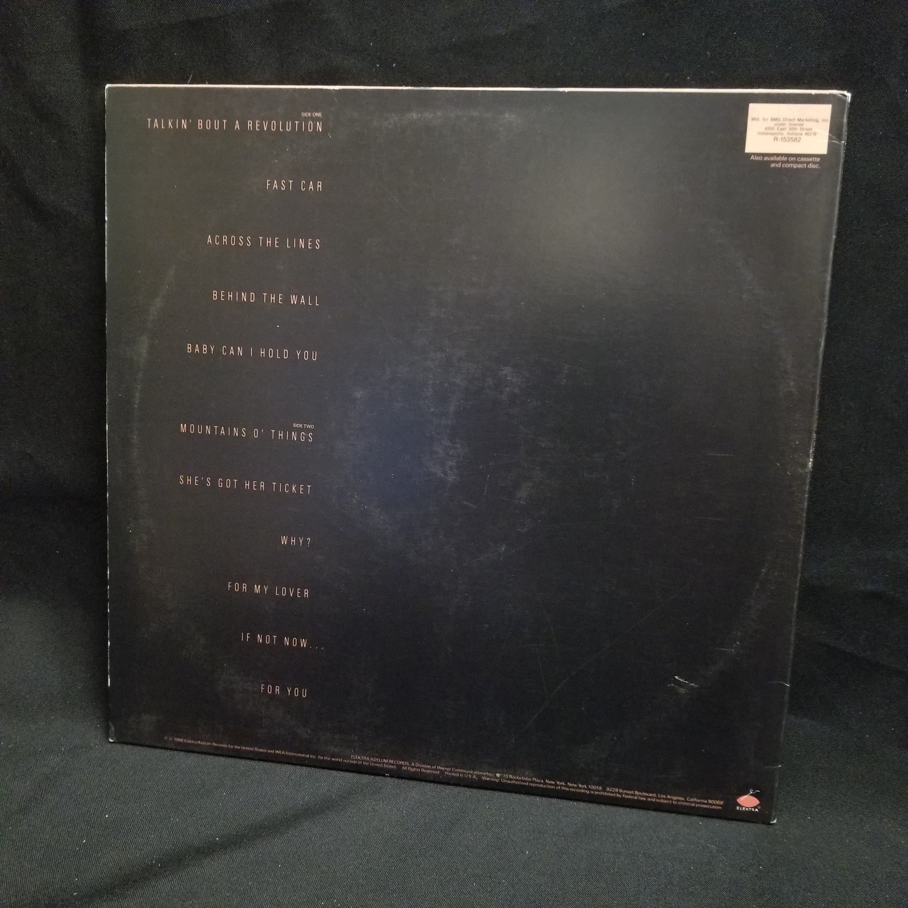 Tracy Chapman - Tracy Chapman LP NM 1988 Original Press Folk Indie Rock Fast Car Talkin’ Bout a Revolution Ultrasonic Cleaned - Image 3