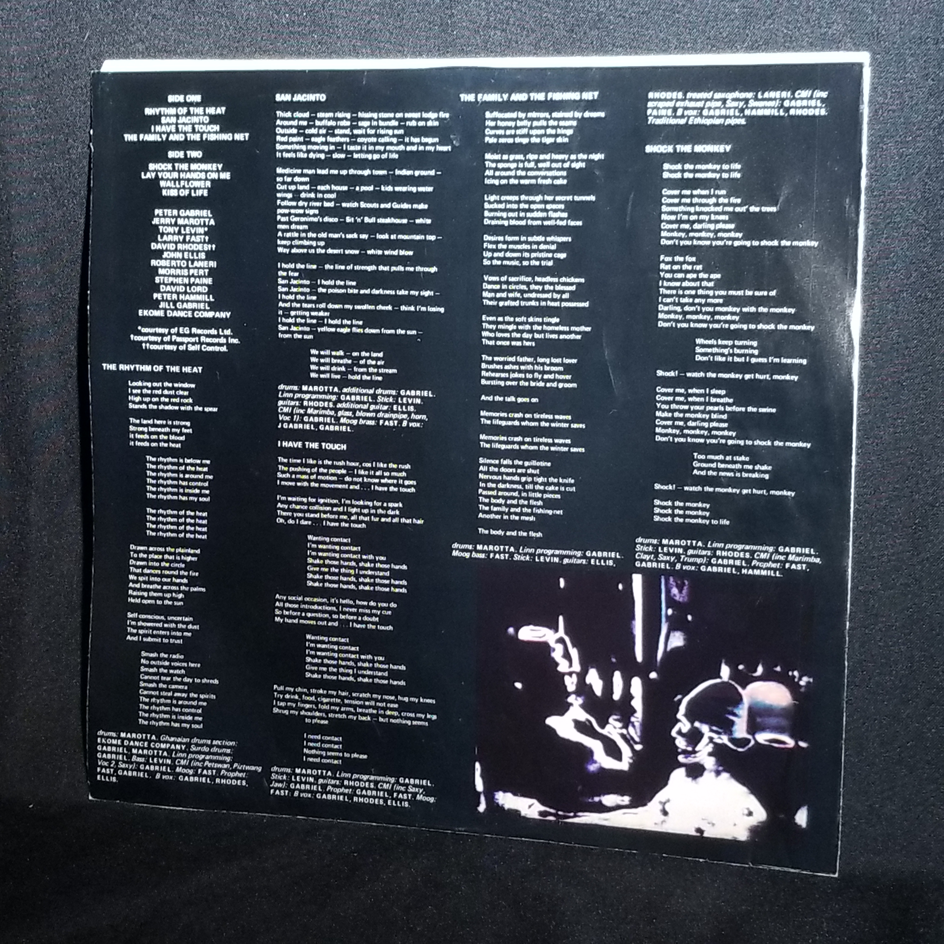 Peter Gabriel - Security LP NM 1982 Orig Press Art Prog Rock Shock The Monkey San Jacinto Ultrasonic Cleaned - Image 5