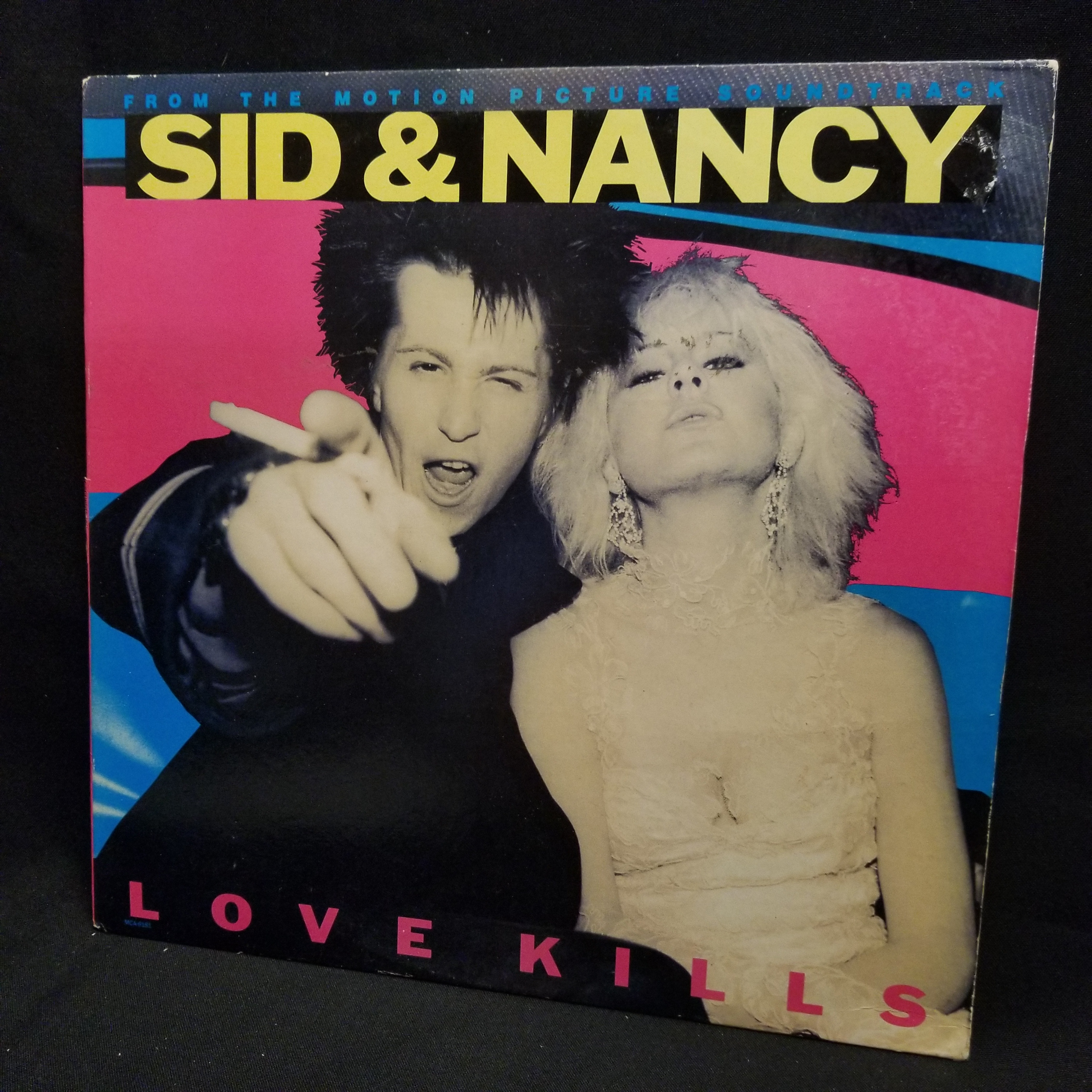 Sid and Nancy Soundtrack LP NM RARE GOLD STAMP PROMO 1986 Sex Pistols Clash Pogues Cale Oldman Circle Jerks Ultrasonic Cleaned