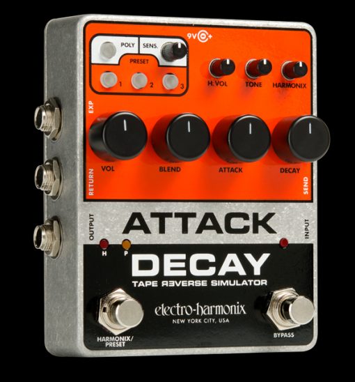 NEW Electro-Harmonix EHX Attack Decay - Tape Reverse Simulator w/ Power Supply