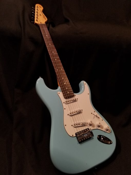NEW Vintage Wilkinson 50's StratStyle SSS V6LB Laguna Blue Electric Guitar