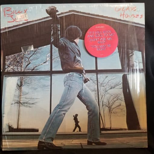 Billy Joel - Glass Houses LP EX IN SHRINK 1980 Piano Rock You May Be Right / Still R'n'R To Me