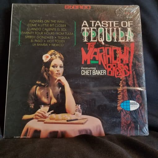 The Mariachi Brass Featuring Chet Baker - A Taste Of Tequila Latin Jazz LP EX IN SHRINK 1966