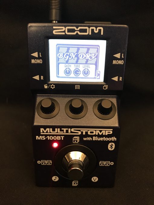 Zoom MS-100BT Multistomp with Bluetooth Stereo Guitar Effects FX Pedal Stompbox