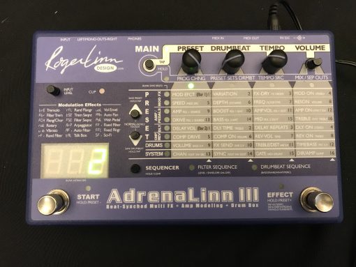 Roger Linn AdrenaLinn III Multi FX / Modeling / Drum Machine Sync Filter Amps Beats John Mayer Bigger Than My Body