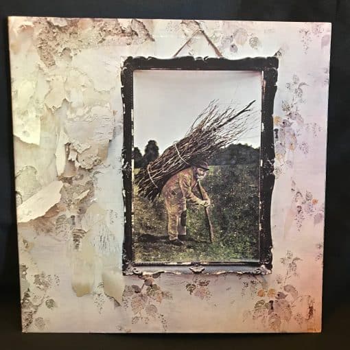 Led Zeppelin IV Zoso LP NM 1977 Monarch Press GF Lyric Sleeve Bonham Stairway