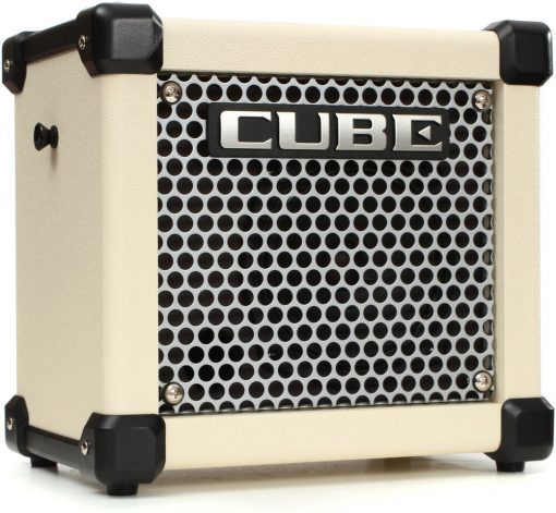 NEW Roland/Boss Micro Cube GX (White) Amp Portable Battery Practice