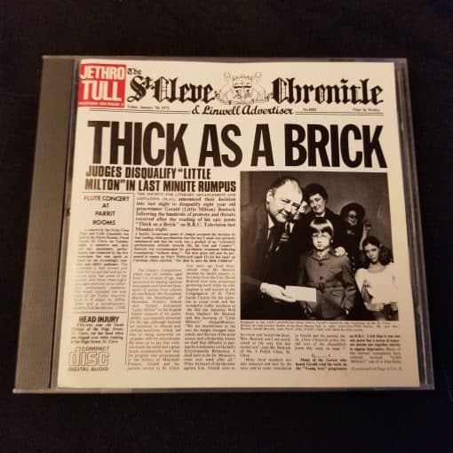 Jethro Tull - Thick as a Brick CD 1992 Club Edition Ian Anderson Prog Art Rock Chrysalis