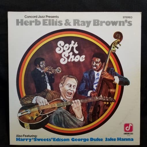 Herb Ellis & Ray Brown's Soft Shoe LP NM 1974 George Duke Sweets Edison Concord Ultrasonic Cleaned