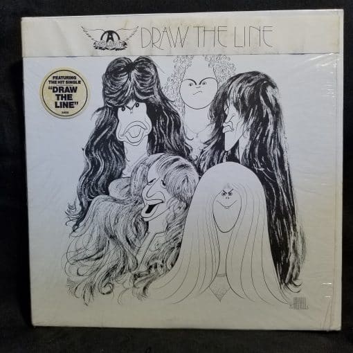 Aerosmith - Draw The Line LP 1977 Perry Tyler Shrink Hype Sticker Columbia