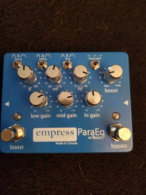 Scarce Empress ParaEq With Boost Parametric Equalizer Effects Pedal