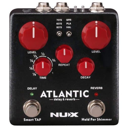 NEW NUX Atlantic NDR-5 Delay & Reverb Pedal: Tape BBD Digital Plate Spring Hall Effects Pedal