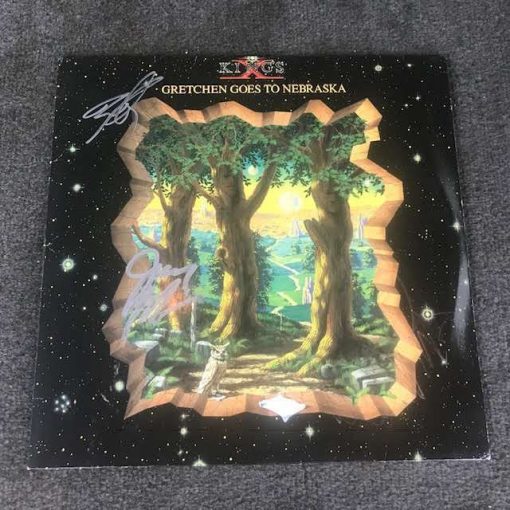 Autographed Signed King's X - Gretchen Goes To Nebraska LP MINT German Press Beatles Prog Metal