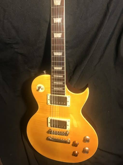 NEW Vintage Wilkinson Relic Lemon Drop V100MRPGM Distressed 60's Electric Guitar Heavy Mahogany / Black Magic Tone