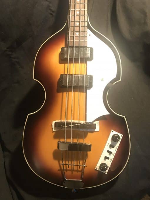 NEW Vintage Wilkinson VVB4SB 60's Hofnerstyle Violin Beatle Bass Antique Sunburst w/ Hard Case