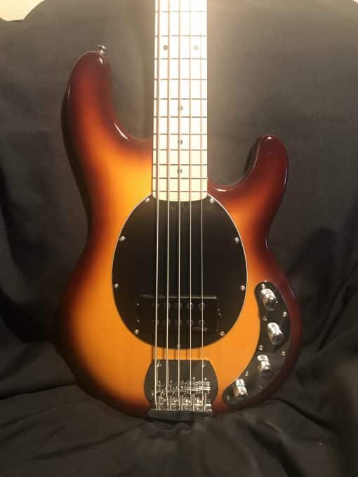 NEW Vintage Wilkinson RI 5-String V965TSB Classic 90's Style Electric Bass Brown Burst