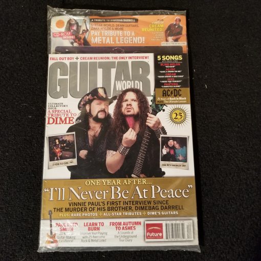 MINT Sealed Guitar World 2005 Tribute Dimebag Darrell Vinnie Paul Pantera Collector's Issue w/ CD-Rom