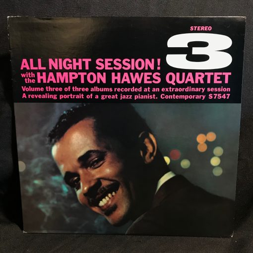 Hampton Hawes - All Night Session! Vol. 3 LP MINT 60s Hall Mitchell Freeman Cool Jazz Standards