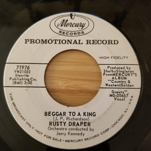 Rusty Draper - Beggar To A King NM 7" 45 rpm 1962 Promo Mercury Country Folk