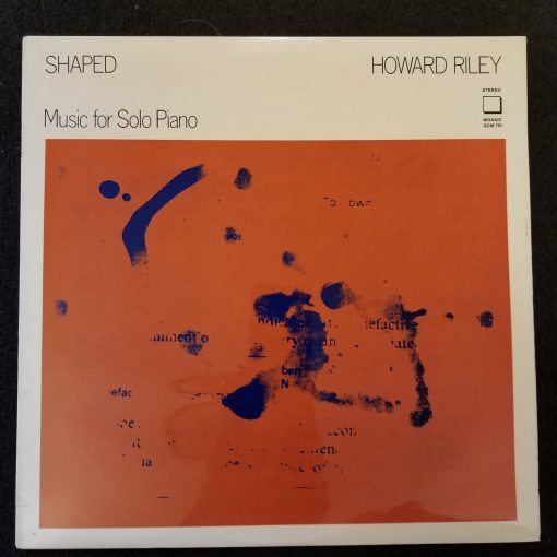 Howard Riley - Shaped (Music For Solo Piano) LP MINT 1977 Mosaic Free Jazz Ultrasonic Cleaned