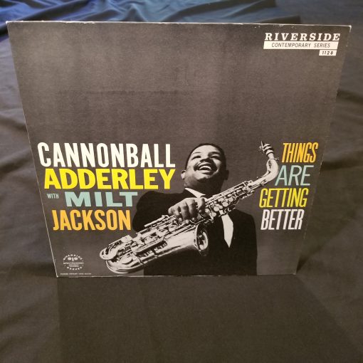 Cannonball Adderley w/ Milt Jackson - Things Are Getting Better LP 1982 OJC Blakey Wynton Jazz