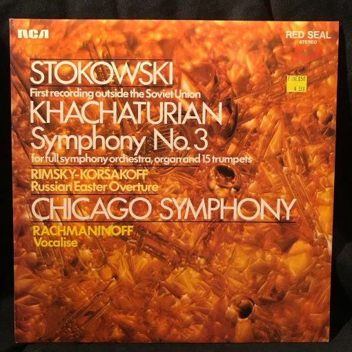 Stokowski Khachaturian Rimsky-Korsakov LP NM 1969 UK Red Seal Classical Symphony No. 3 Russian Easter Overture