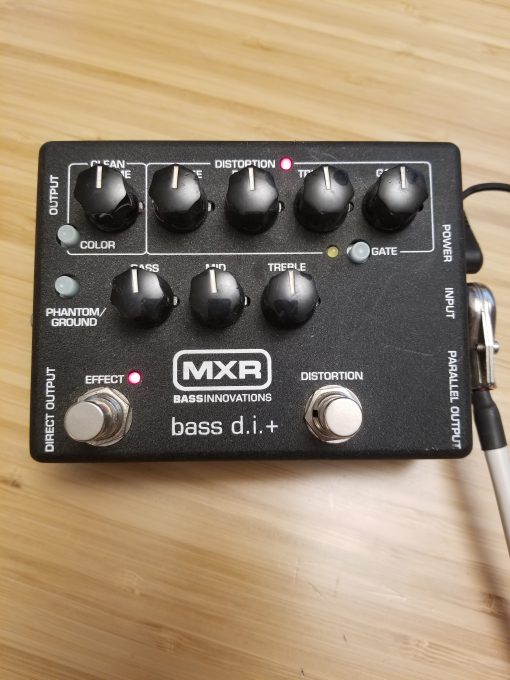 MXR bass d.i.+ M80 Effect Pedal Clean / EQ / Distortion / Gate / Color  / Phantom-Ground