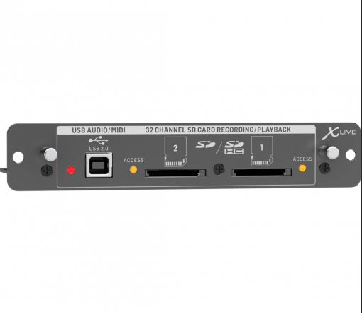 Behringer X-LIVE X32 Expansion Card for 32 Channel Live Recording/Playblack on SD/SDHC Cards and USB Audio/MIDI Interface