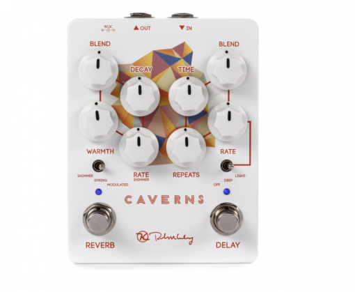 Keeley Caverns V2 Delay and Reverb Effects Pedal Spring Modulation Shimmer Analog Tape Echo