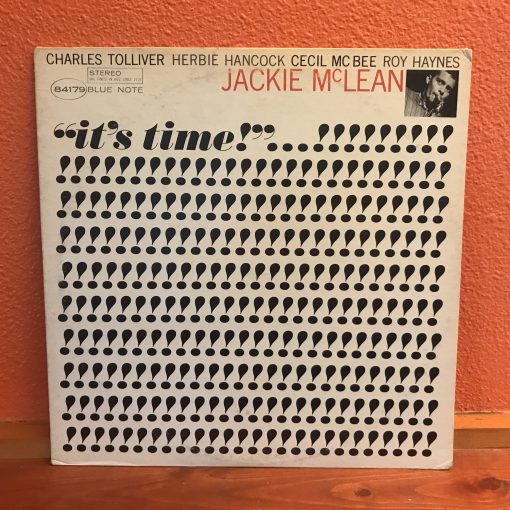 Jackie McLean - It's Time! LP NM Original 1965 Blue Note Press RVG ear McBee Haynes Herbie Tolliver Ultrasonic Cleaned