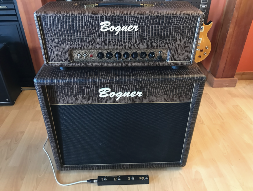 Custom Shop Bogner Helios Eclipse 100w Guitar Amplifier Head & 2x12 Cabinet w/ Celestion Creamback Vintage30 Guitar Amplifier