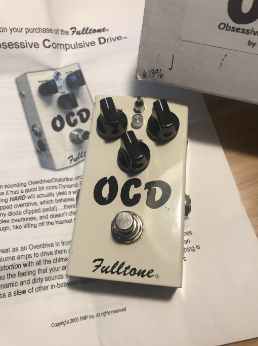 Fulltone OCD v1.1 2005 low serial / box / manual Classic Overdrive Distortion pedal