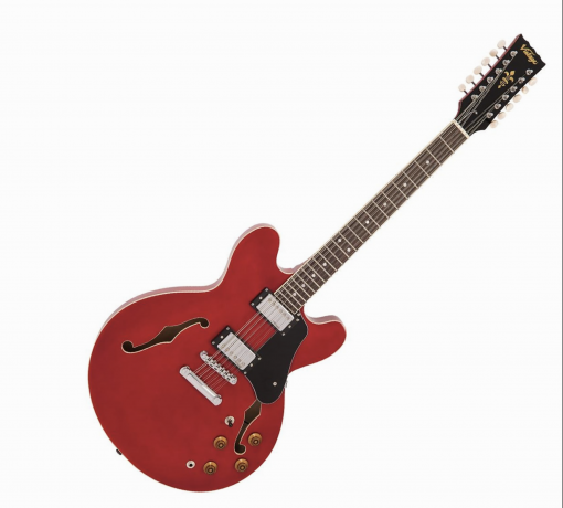 Vintage VSA500CR-12 string 335 Semi Hollow Electric Guitar = Tone Machine!