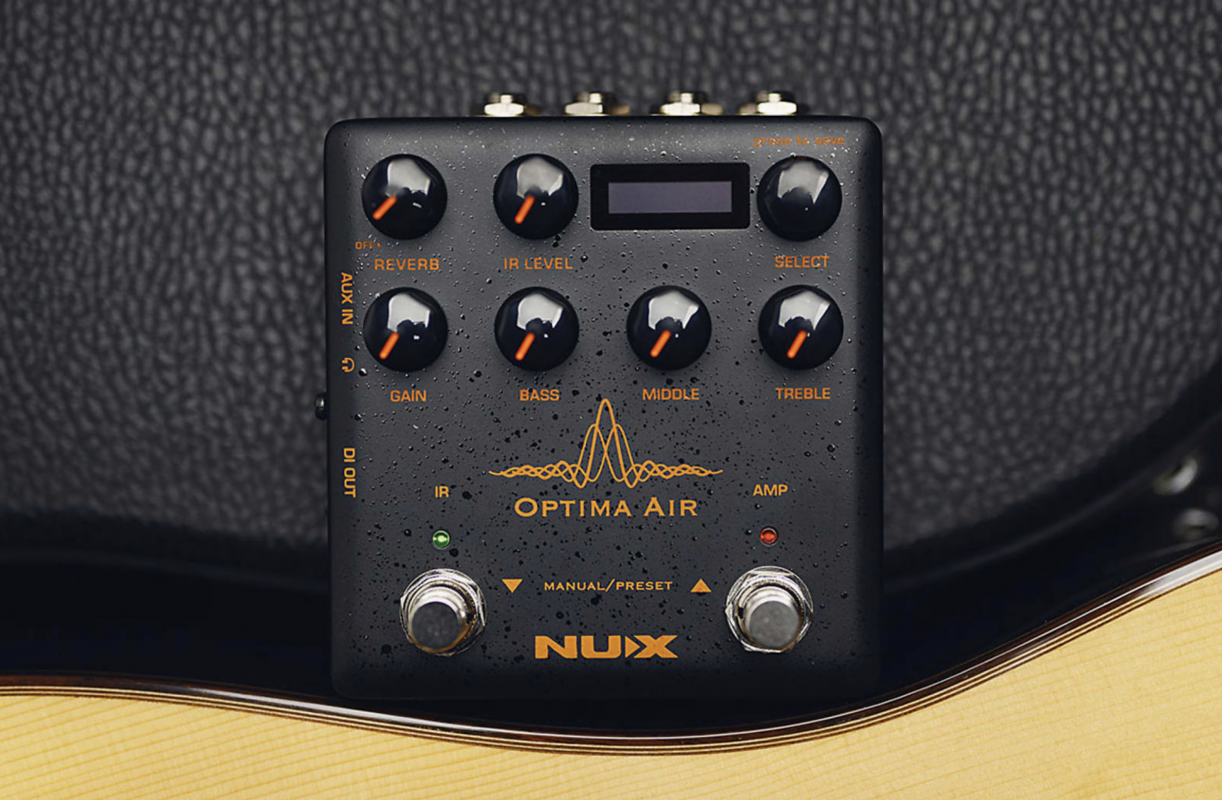 NUX Optima Air 【プリアンプ シュミレーター】 Amazon.com: NUX Optima Air Dual-Switch Acoustic Guitar Simulator