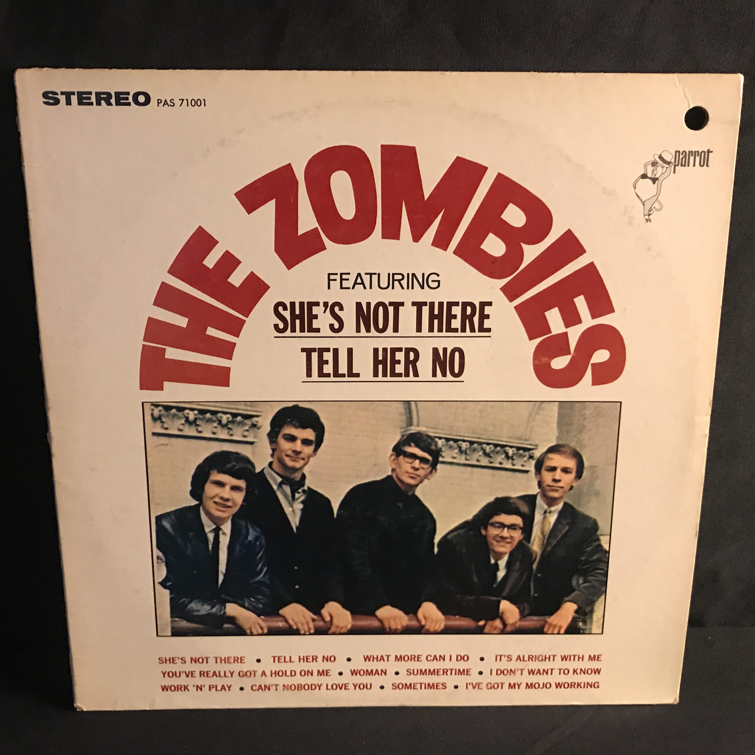 The Zombies - The Zombies LP EX/NM 1965 Parrot Press Promo Classic Rock / She's Not There / Tell Her No & Ultrasonic Cleaned