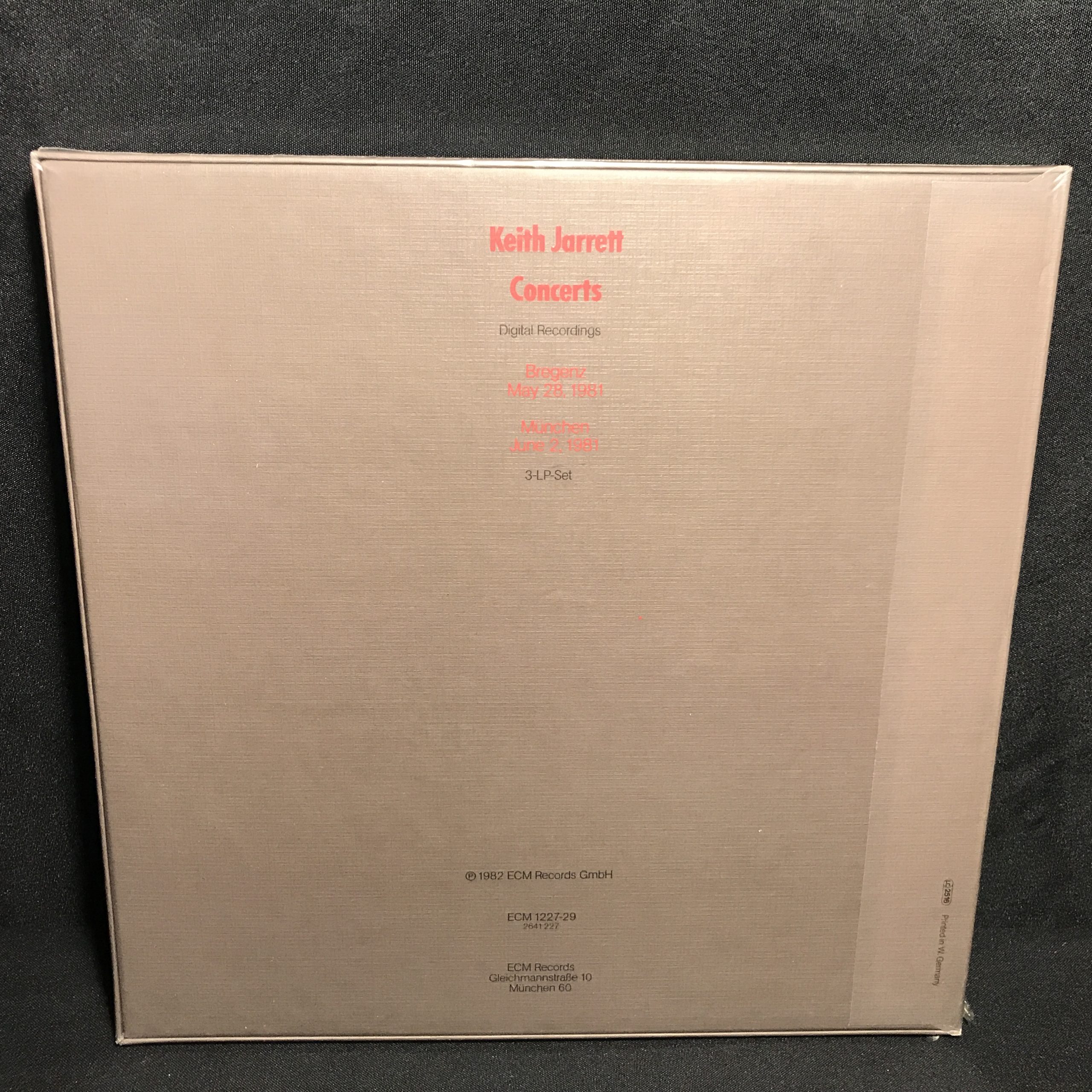 Keith Jarrett - Concerts - 3 LP Box Set SEALED MINT Time Capsule 1982 ECM Jazz - Image 3