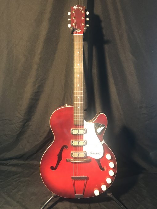 Vintage 1964 Harmony Rocket H59 Electric Guitar 3 DeArmond Gold Foils Mega Mojo!