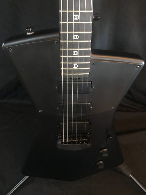 2017 St. Vincent Ernie Ball HHH Electric Guitar 1st Year 3 Mini Humbuckers OHSC  Stealth Black / Mahogany / Ebony