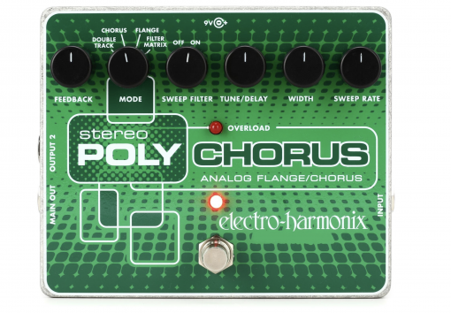 Electro-Harmonix Stereo Polychorus Analog Flange Chorus Effect Pedal