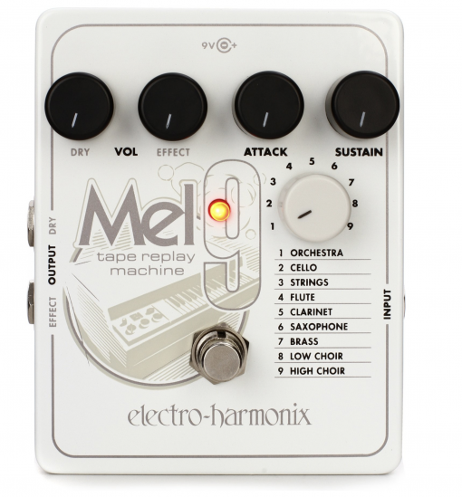 EHX Electro-Harmonix MELLOTRON Mel9 Tape Replay Machine Effects Pedal Beatles Genesis Led Zep